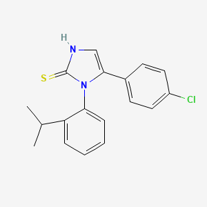 5-(4-chlorophenyl)-1-(2-isopropylphenyl)-1H-imidazole-2-thiol