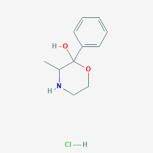 3-Methyl-2-phenylmorpholin-2-ol hydrochloride