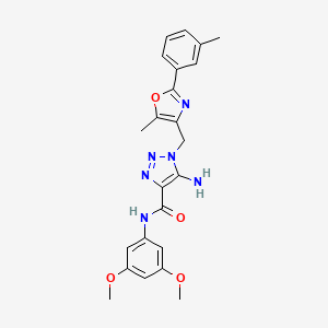 molecular formula C23H24N6O4 B2564545 N-苄基-1-(2-呋喃甲酰基)-3-甲基哌啶-3-甲酰胺 CAS No. 1251599-81-1