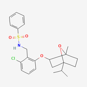 N-{2-chloro-6-[(4-isopropyl-1-methyl-7-oxabicyclo[2.2.1]hept-2-yl)oxy]benzyl}benzenesulfonamide