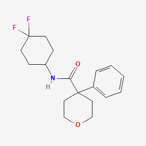 molecular formula C18H23F2NO2 B2564552 N-(4,4-difluorocyclohexyl)-4-phenyltetrahydro-2H-pyran-4-carboxamide CAS No. 2034422-56-3