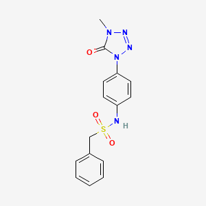 N-(4-(4-methyl-5-oxo-4,5-dihydro-1H-tetrazol-1-yl)phenyl)-1-phenylmethanesulfonamide