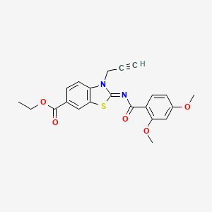 Ethyl 2-(2,4-dimethoxybenzoyl)imino-3-prop-2-ynyl-1,3-benzothiazole-6-carboxylate