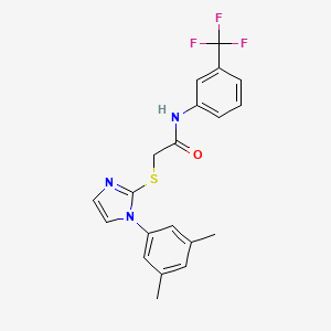 2-((1-(3,5-dimethylphenyl)-1H-imidazol-2-yl)thio)-N-(3-(trifluoromethyl)phenyl)acetamide