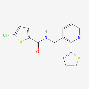 5-chloro-N-((2-(thiophen-2-yl)pyridin-3-yl)methyl)thiophene-2-carboxamide