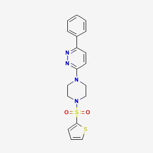 3-Phenyl-6-(4-(thiophen-2-ylsulfonyl)piperazin-1-yl)pyridazine