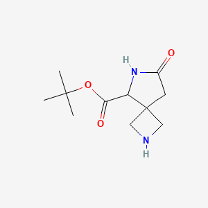 molecular formula C11H18N2O3 B2564582 Tert-butyl 7-oxo-2,6-diazaspiro[3.4]octane-5-carboxylate CAS No. 2287262-56-8
