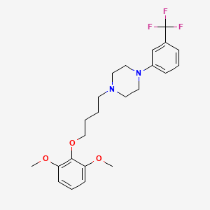 1-[4-(2,6-Dimethoxyphenoxy)butyl]-4-[3-(trifluoromethyl)phenyl]piperazine