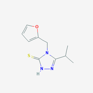 4-(furan-2-ylmethyl)-5-(propan-2-yl)-4H-1,2,4-triazole-3-thiol
