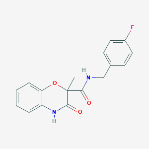 N-(4-fluorobenzyl)-2-methyl-3-oxo-3,4-dihydro-2H-1,4-benzoxazine-2-carboxamide