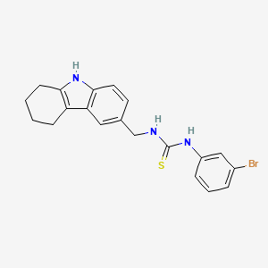 1-(3-bromophenyl)-3-(6,7,8,9-tetrahydro-5H-carbazol-3-ylmethyl)thiourea