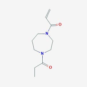 1-(4-Prop-2-enoyl-1,4-diazepan-1-yl)propan-1-one