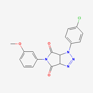 molecular formula C17H13ClN4O3 B2564609 1-(4-chlorophenyl)-5-(3-methoxyphenyl)-1,6a-dihydropyrrolo[3,4-d][1,2,3]triazole-4,6(3aH,5H)-dione CAS No. 1172383-68-4