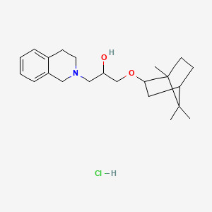 1-(3,4-dihydroisoquinolin-2(1H)-yl)-3-(((1S,4R)-1,7,7-trimethylbicyclo[2.2.1]heptan-2-yl)oxy)propan-2-ol hydrochloride