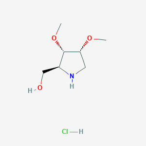 [(2S,3S,4R)-3,4-Dimethoxypyrrolidin-2-yl]methanol;hydrochloride