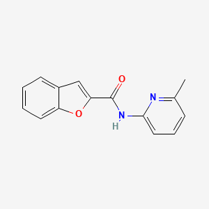 molecular formula C15H12N2O2 B2564619 N-(6-甲基吡啶-2-基)苯并呋喃-2-甲酰胺 CAS No. 425651-59-8