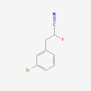 3-(3-Bromophenyl)-2-fluoropropanenitrile