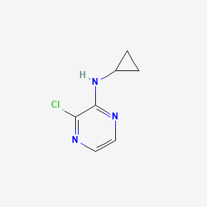 molecular formula C7H8ClN3 B2564645 3-Chloro-N-cyclopropylpyrazin-2-amine CAS No. 1209458-10-5
