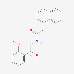 molecular formula C22H23NO3 B2564651 N-(2-甲氧基-2-(2-甲氧基苯基)乙基)-2-(萘-1-基)乙酰胺 CAS No. 1788847-13-1