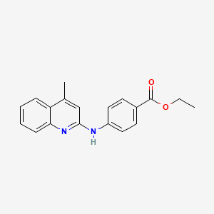 molecular formula C19H18N2O2 B2564654 Ethyl 4-[(4-methylquinolin-2-yl)amino]benzoate CAS No. 54012-86-1