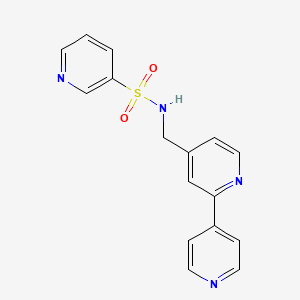 molecular formula C16H14N4O2S B2564661 N-([2,4'-bipyridin]-4-ylmethyl)pyridine-3-sulfonamide CAS No. 2034306-07-3