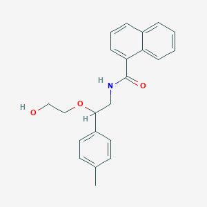 molecular formula C22H23NO3 B2564681 N-(2-(2-羟乙氧基)-2-(对甲苯基)乙基)-1-萘酰胺 CAS No. 1795414-03-7