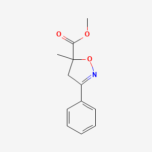 Methyl 5-methyl-3-phenyl-4,5-dihydro-1,2-oxazole-5-carboxylate