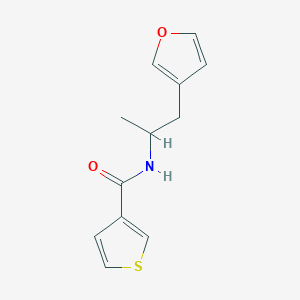 N-(1-(furan-3-yl)propan-2-yl)thiophene-3-carboxamide