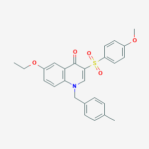 6-ethoxy-3-(4-methoxybenzenesulfonyl)-1-[(4-methylphenyl)methyl]-1,4-dihydroquinolin-4-one