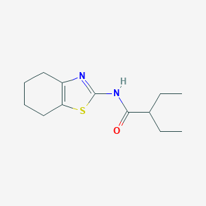 molecular formula C13H20N2OS B256473 2-ethyl-N-(4,5,6,7-tetrahydro-1,3-benzothiazol-2-yl)butanamide 