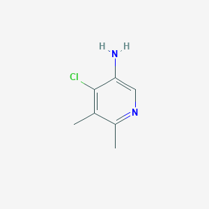molecular formula C7H9ClN2 B2564731 4-Chloro-5,6-dimethylpyridin-3-amine CAS No. 2287331-76-2