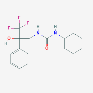 molecular formula C16H21F3N2O2 B2564741 1-环己基-3-(3,3,3-三氟-2-羟基-2-苯基丙基)脲 CAS No. 1351641-48-9