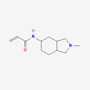 molecular formula C12H20N2O B2564791 N-(2-Methyl-1,3,3a,4,5,6,7,7a-octahydroisoindol-5-yl)prop-2-enamide CAS No. 2294729-33-0