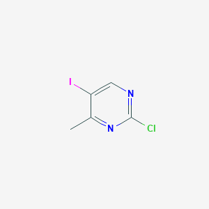 molecular formula C5H4ClIN2 B2564796 2-Chloro-5-iodo-4-methylpyrimidine CAS No. 1934475-51-0