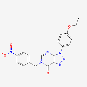 molecular formula C19H16N6O4 B2564827 3-(4-乙氧苯基)-6-(4-硝基苄基)-3H-[1,2,3]三唑并[4,5-d]嘧啶-7(6H)-酮 CAS No. 896677-56-8