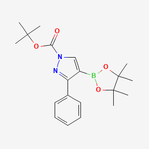 Tert-butyl 3-phenyl-4-(4,4,5,5-tetramethyl-1,3,2-dioxaborolan-2-YL)-pyrazole-1-carboxylate