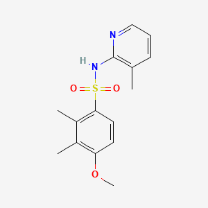 4-methoxy-2,3-dimethyl-N-(3-methylpyridin-2-yl)benzenesulfonamide