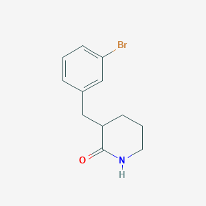 B2564861 3-[(3-Bromophenyl)methyl]piperidin-2-one CAS No. 1260766-34-4
