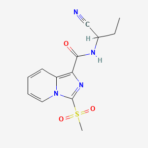 B2564866 N-(1-cyanopropyl)-3-methanesulfonylimidazo[1,5-a]pyridine-1-carboxamide CAS No. 1311752-81-4