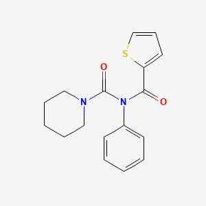 molecular formula C17H18N2O2S B2564867 N-苯基-N-(噻吩-2-羰基)哌啶-1-甲酰胺 CAS No. 391861-34-0