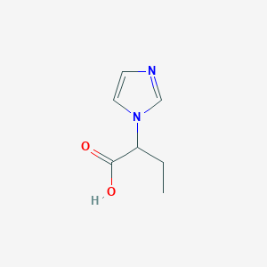 molecular formula C7H10N2O2 B2564880 2-(1H-咪唑-1-基)丁酸 CAS No. 1218602-78-8