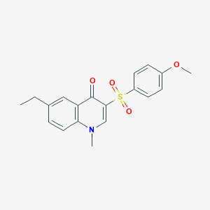 B2564891 6-ethyl-3-((4-methoxyphenyl)sulfonyl)-1-methylquinolin-4(1H)-one CAS No. 899215-16-8