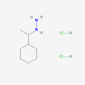 molecular formula C8H20Cl2N2 B2564905 (1-环己基乙基)肼二盐酸盐 CAS No. 1240528-89-5