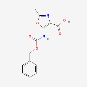 2-Methyl-5-(phenylmethoxycarbonylamino)-1,3-oxazole-4-carboxylic acid