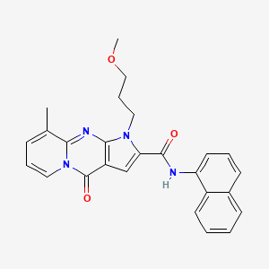 1-(3-methoxypropyl)-9-methyl-N-(naphthalen-1-yl)-4-oxo-1,4-dihydropyrido[1,2-a]pyrrolo[2,3-d]pyrimidine-2-carboxamide