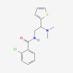 2-chloro-N-(2-(dimethylamino)-2-(thiophen-2-yl)ethyl)benzamide