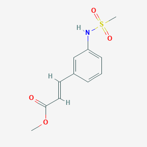 molecular formula C11H13NO4S B2564927 甲基(2E)-3-{3-[(甲基磺酰基)氨基]苯基}丙烯酸酯 CAS No. 519044-87-2