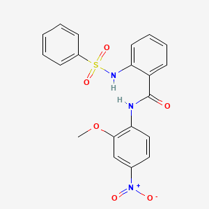 2-benzenesulfonamido-N-(2-methoxy-4-nitrophenyl)benzamide