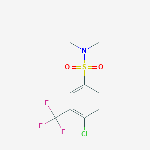 molecular formula C11H13ClF3NO2S B256494 4-chloro-N,N-diethyl-3-(trifluoromethyl)benzenesulfonamide 