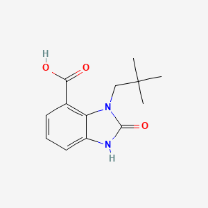 molecular formula C13H16N2O3 B2565025 3-(2,2-dimethylpropyl)-2-oxo-2,3-dihydro-1H-1,3-benzodiazole-4-carboxylic acid CAS No. 1710821-09-2